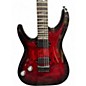 Used Schecter Guitar Research OMEN ELITE 6 LH Crimson Red Burst Solid Body Electric Guitar