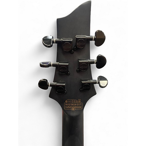 Used Schecter Guitar Research OMEN ELITE 6 LH Crimson Red Burst Solid Body Electric Guitar