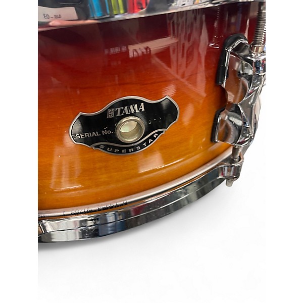 Used TAMA 14X6.5 Superstar Snare 2 Tone Sunburst Drum