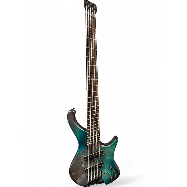 Used Ibanez EHB1505MS Ocean Turquoise Electric Bass Guitar
