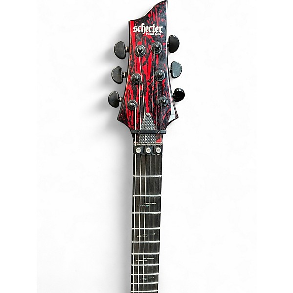Used Schecter Guitar Research C1 FR-S Apocalypse Red Mountain Solid Body Electric Guitar