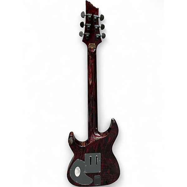 Used Schecter Guitar Research C1 FR-S Apocalypse Red Mountain Solid Body Electric Guitar