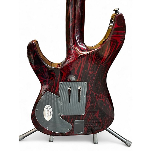 Used Schecter Guitar Research C1 FR-S Apocalypse Red Mountain Solid Body Electric Guitar