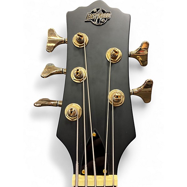 Used Eastwood SEYE 5 Matte Black Electric Bass Guitar