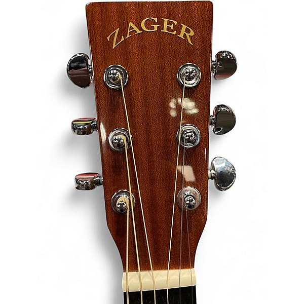 Used Zager ZAD-20E Natural Acoustic Electric Guitar