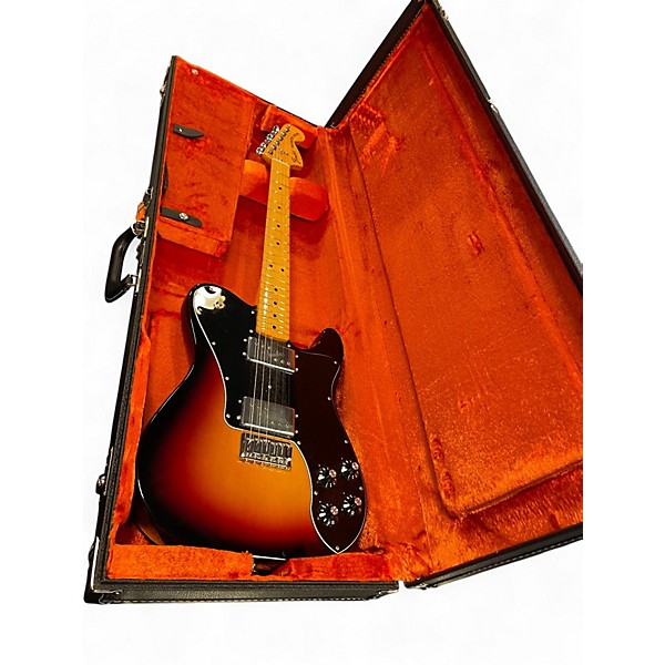 Used Fender AMERICAN VINTAGE II 1975 TELECASTER DELUXE 3 Tone Sunburst Solid Body Electric Guitar