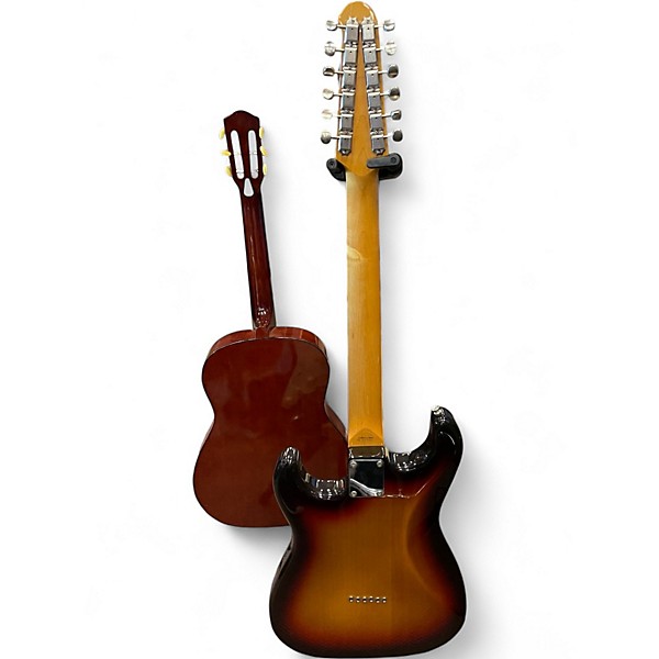 Used Fender Stratocaster Xii 2 Tone Sunburst Solid Body Electric Guitar