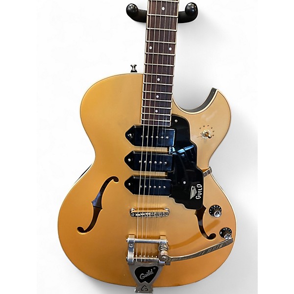 Used 2019 Guild SF1 Jet 90 Gold Hollow Body Electric Guitar