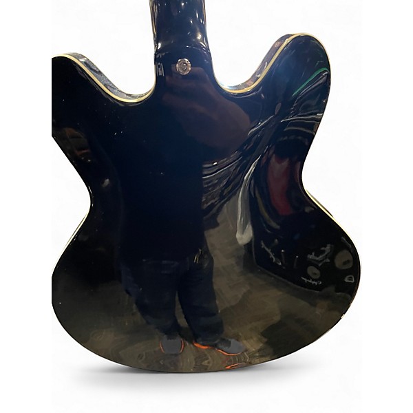 Used VOX BOBCAT BC-S66 Black and White Hollow Body Electric Guitar