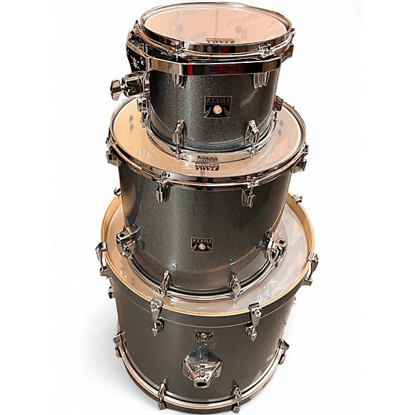 Used TAMA 3 Piece Superstar Classic BLUE SPARKLE Drum Kit