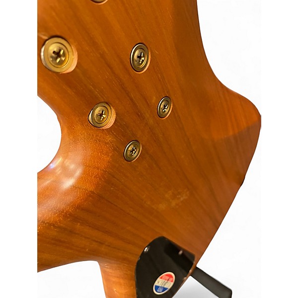 Used Schecter Guitar Research Stiletto Custom 4 String Natural Electric Bass Guitar