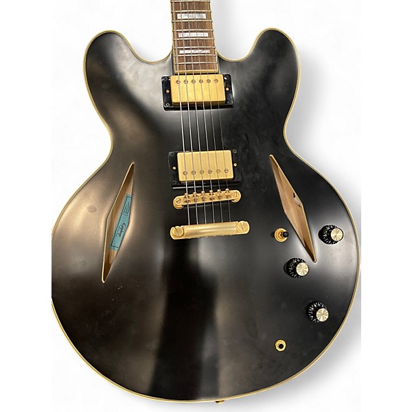 Used Epiphone EMILY WOLFE SHERATON Satin Black Hollow Body Electric Guitar