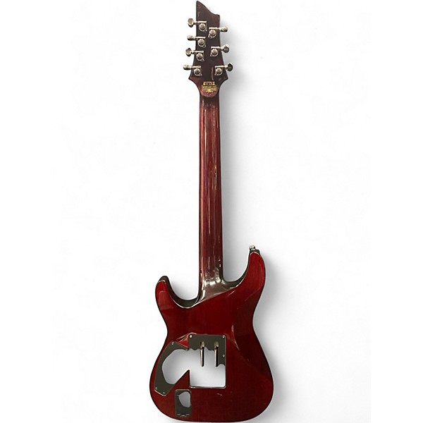 Used Schecter Guitar Research Hellraiser C7 Floyd Rose Black Cherry Solid Body Electric Guitar