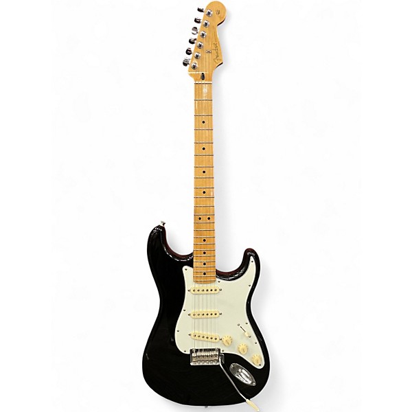 Used Fender 75th Anniversary Player Stratocaster Black and White Solid Body Electric Guitar
