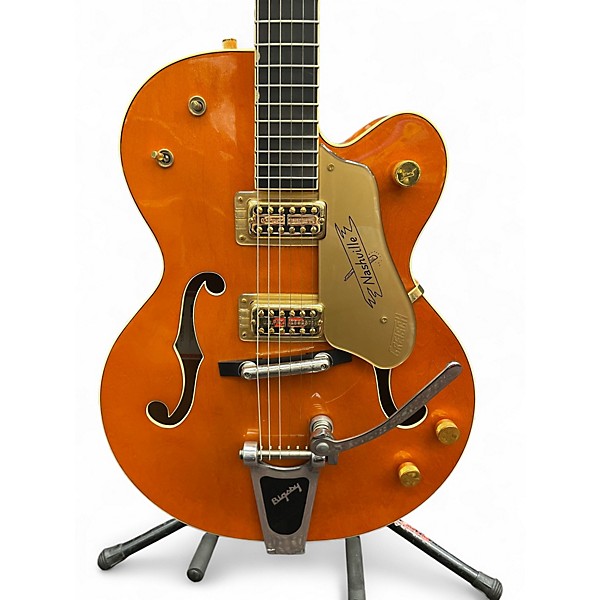 Used 2004 Gretsch Guitars G6120-1960 NASHVILLE Orange Hollow Body Electric Guitar