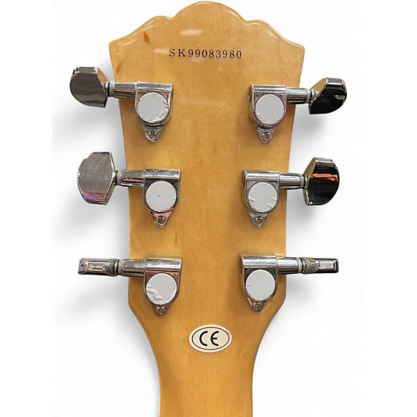 Used Washburn HB35 Yellow Hollow Body Electric Guitar