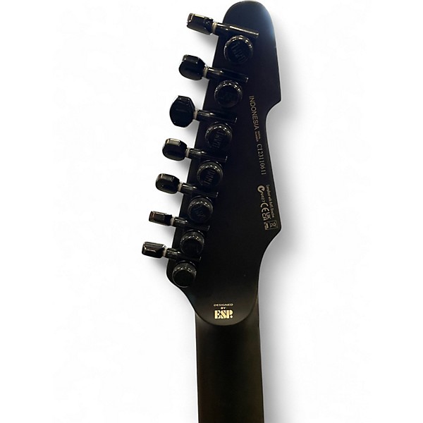 Used ESP LTD Phoenix Black Metal Baritone Black Solid Body Electric Guitar