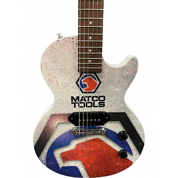Used Epiphone Les Paul Junior Matco Tool Edition White Matco Tools Edition Solid Body Electric Guitar