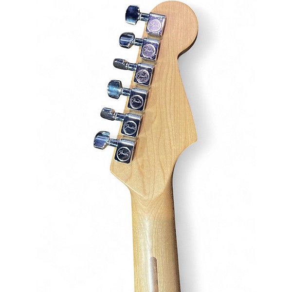 Used 2005 Fender MIM STRAT BLACK Solid Body Electric Guitar