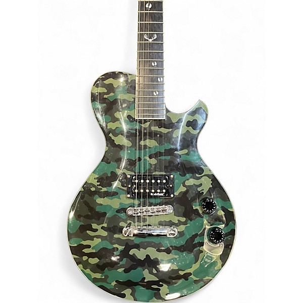 Used 2015 Michael Kelly Patriot Blake Shelton Camo Solid Body Electric Guitar