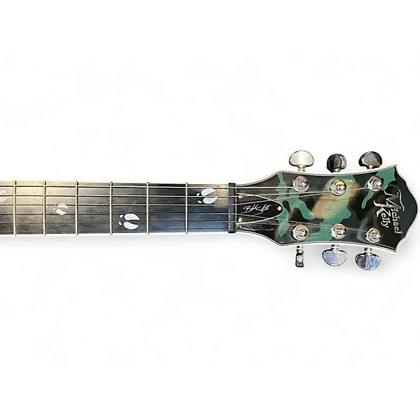 Used 2015 Michael Kelly Patriot Blake Shelton Camo Solid Body Electric Guitar