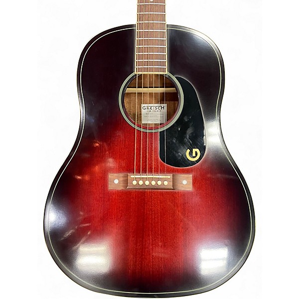 Used Gretsch Guitars JIM DANDY DREADNOUGHT Dark Cherry Burst Acoustic Guitar