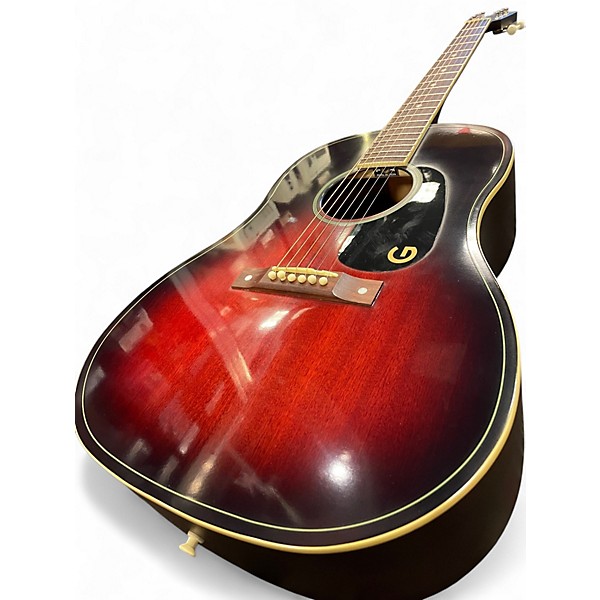 Used Gretsch Guitars JIM DANDY DREADNOUGHT Dark Cherry Burst Acoustic Guitar