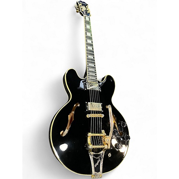 Used 2009 Epiphone ES355 Black Hollow Body Electric Guitar