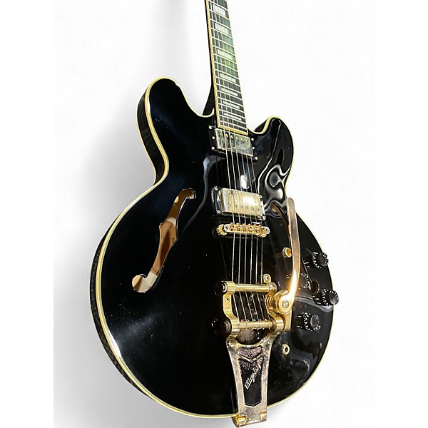 Used 2009 Epiphone ES355 Black Hollow Body Electric Guitar