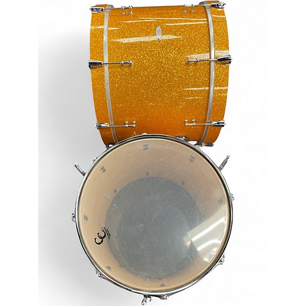 Used C&C Drum Company 2 Piece Custom Gold Drum Kit