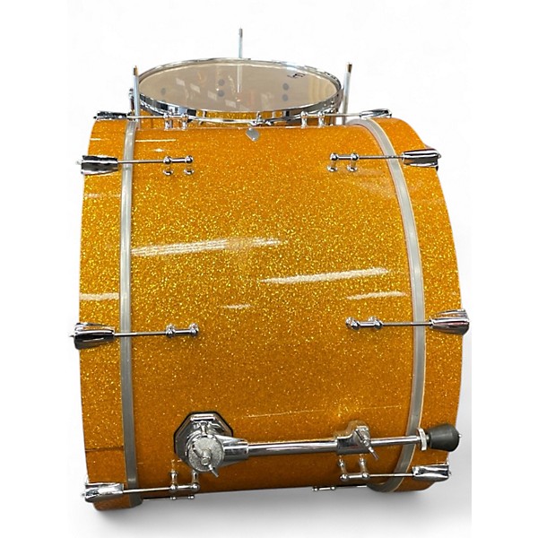Used C&C Drum Company 2 Piece Custom Gold Drum Kit