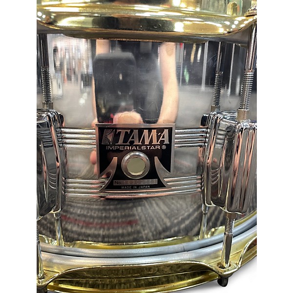 Used TAMA 14X7.5 STEEL SNARE Chrome Drum