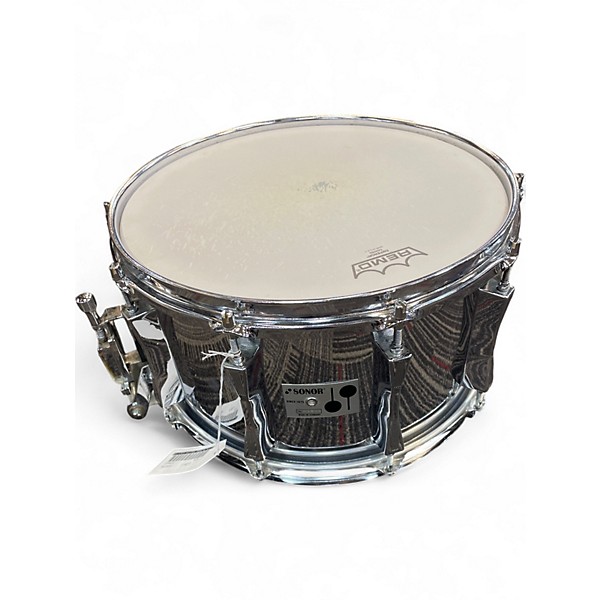 Used SONOR 14X8 STEEL SNARE METALIC Drum