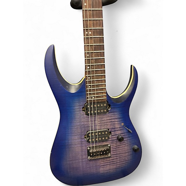 Used Ibanez RGA42FM cerulean burst Solid Body Electric Guitar