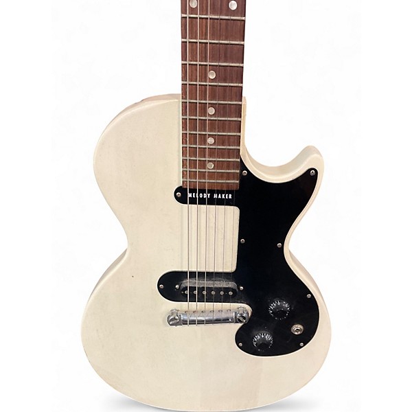 Used 2009 Gibson Les Paul Melody Maker Vintage White Solid Body Electric Guitar