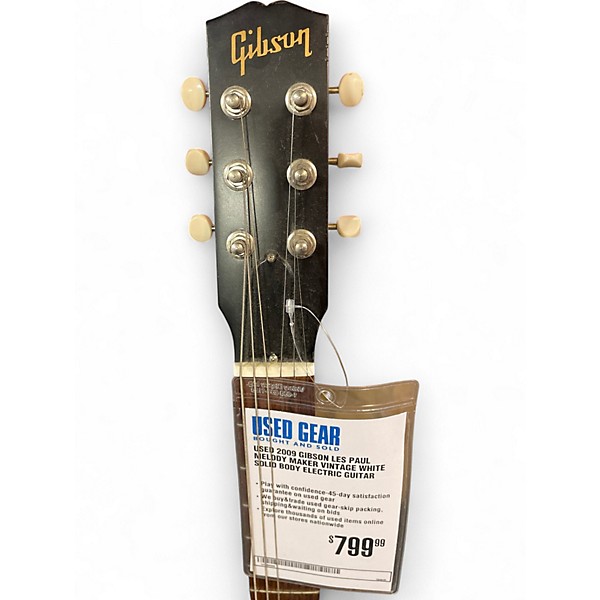 Used 2009 Gibson Les Paul Melody Maker Vintage White Solid Body Electric Guitar