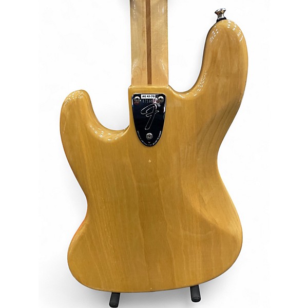 Vintage 1975 Fender 75' jazz bass Natural Electric Bass Guitar