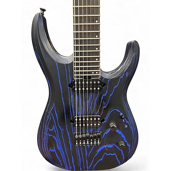 Used Jackson Pro Series Dinky DK Modern Ash HT7 Baked Blue Solid Body Electric Guitar