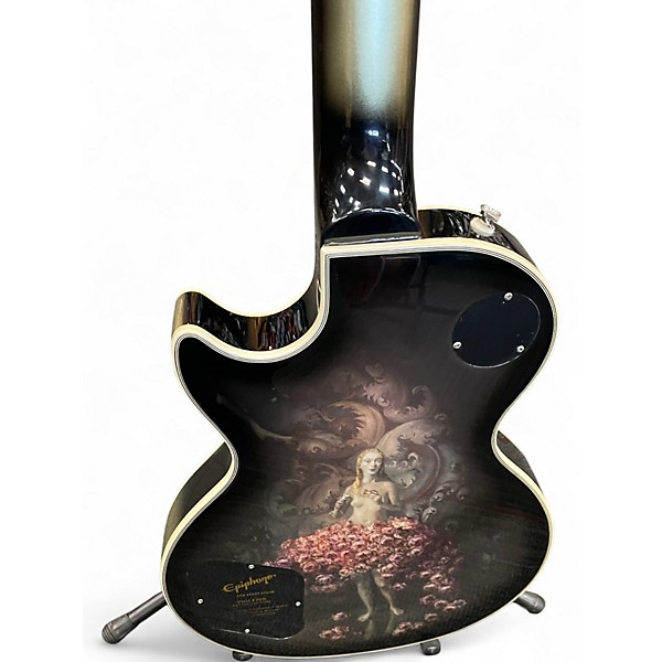 Used Epiphone ADAM JONES LES PAUL ART SERIES Silverburst Solid Body Electric Guitar