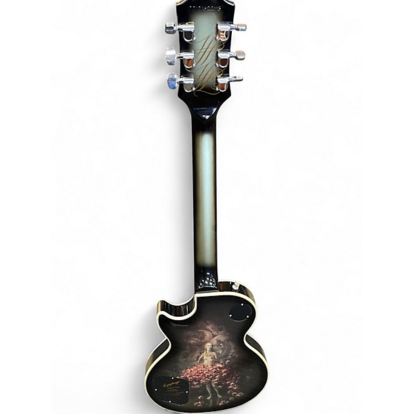 Used Epiphone ADAM JONES LES PAUL ART SERIES Silverburst Solid Body Electric Guitar