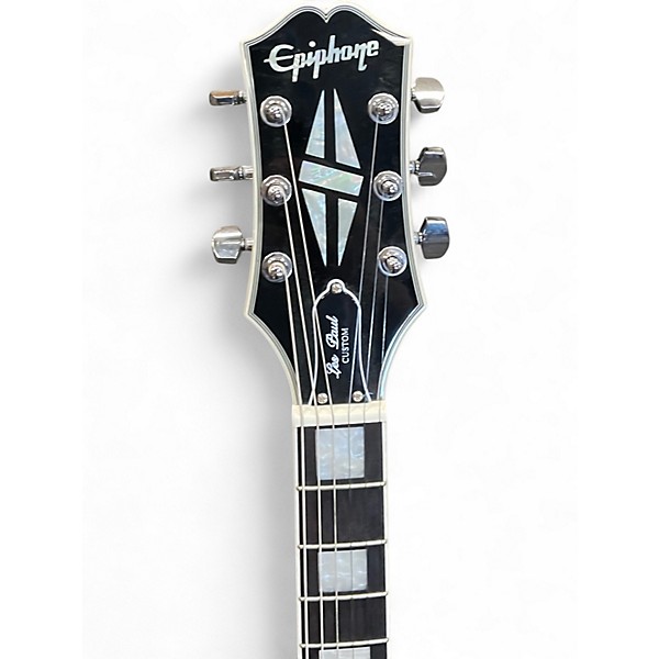 Used Epiphone ADAM JONES LES PAUL ART SERIES Silverburst Solid Body Electric Guitar