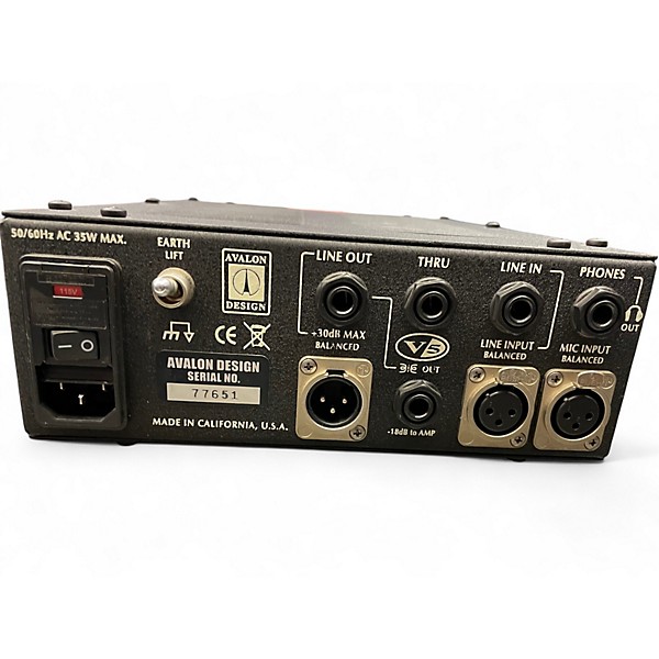 Used Avalon V5 Pure Class A Mono Channel Strip