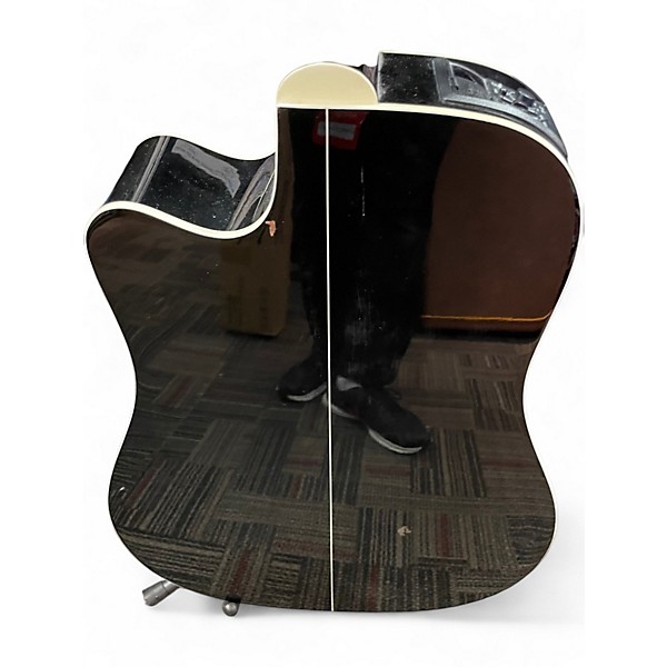 Used Takamine EG341C Black Acoustic Electric Guitar