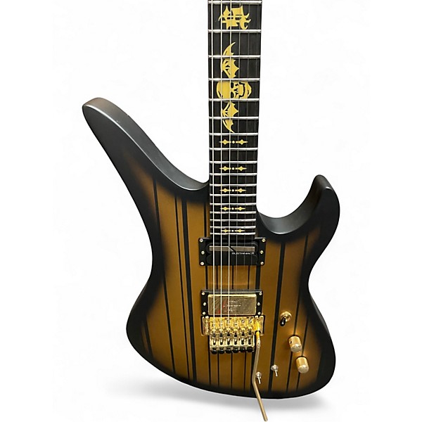 Used Schecter Guitar Research Synyster Gates Signature Custom S Satin Gold Burst Solid Body Electric Guitar