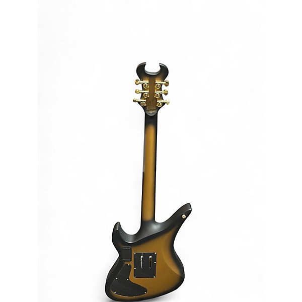 Used Schecter Guitar Research Synyster Gates Signature Custom S Satin Gold Burst Solid Body Electric Guitar