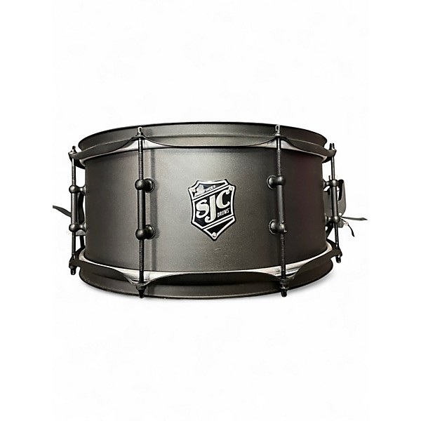 Used SJC Drums 14in PATHFINDER MATTE BLACK Drum
