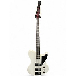 Used Schecter Guitar Research Diamond Series Ultra Bass White Electric Bass Guitar