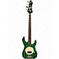 Used Flea Bass 32 Black and Green Electric Bass Guitar thumbnail