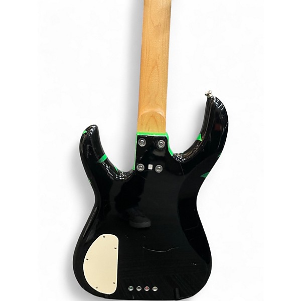 Used Flea Bass 32 Black and Green Electric Bass Guitar