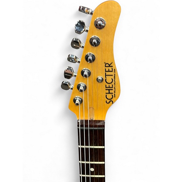 Used Schecter Guitar Research pt vintage telecaster american made 2 Tone Sunburst Solid Body Electric Guitar